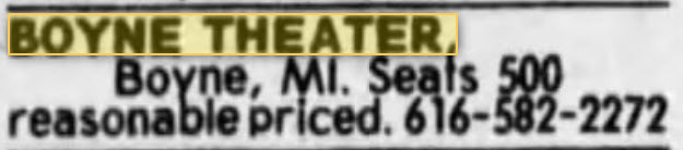 Boyne Cinema - 05 Jan 1984 For Sale (newer photo)